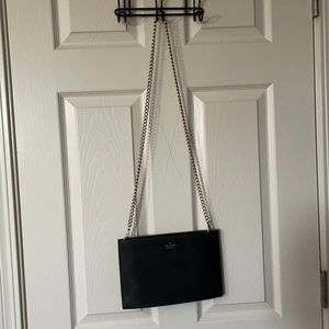 KATE SPADE thin black clutch crossbody